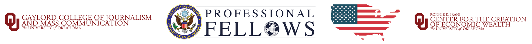 Partners: Gaylord College of Journalism and Mass Communication (The University of Oklahoma) · Professional Fellows · U.S. Department of State · Ronnie K. Irani Center for the Creation of Economic Wealth (The University of Oklahoma).